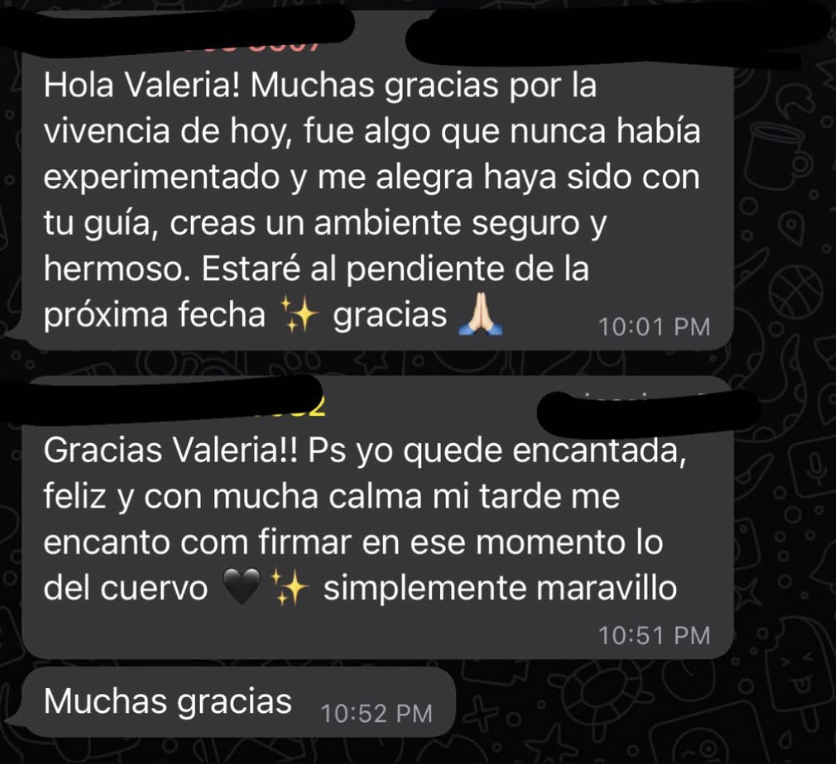 Testimonio ceremonia de cacao