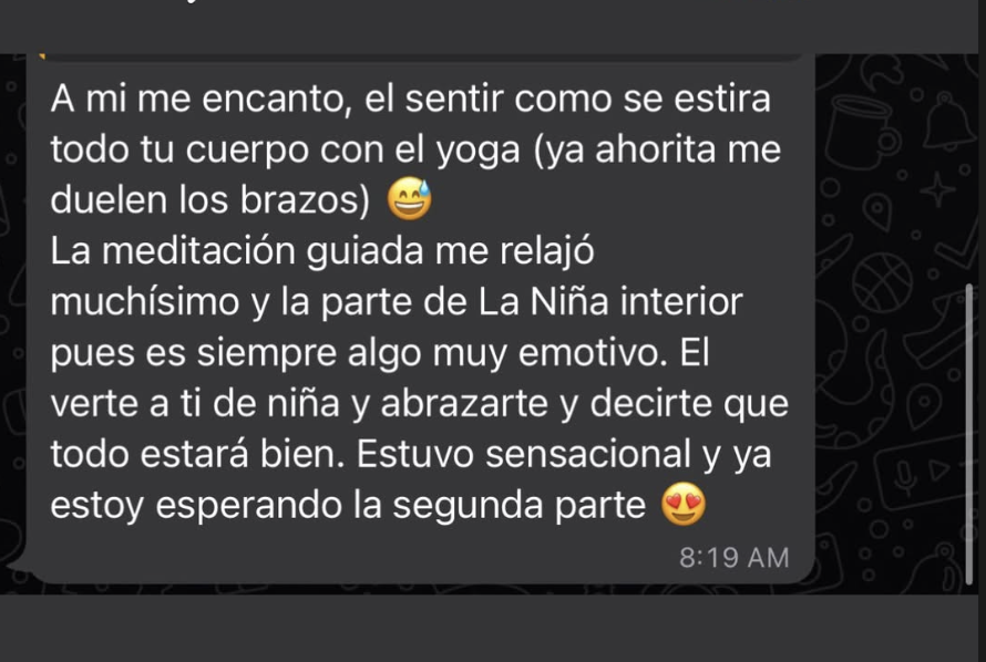 Testimonio meditación guiada