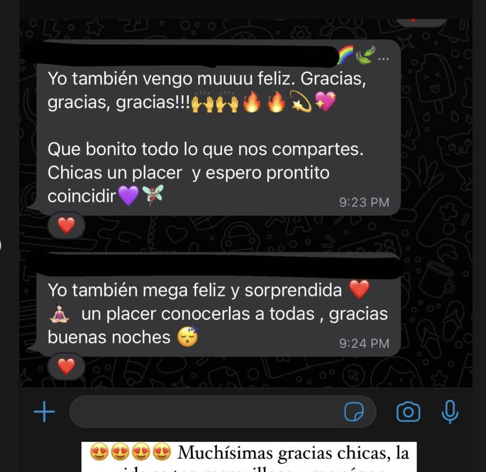 Testimonio experiencia grupal